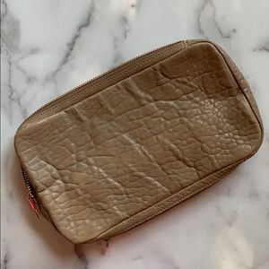 Alexander Wang leather clutch Zippy Purse in Latte